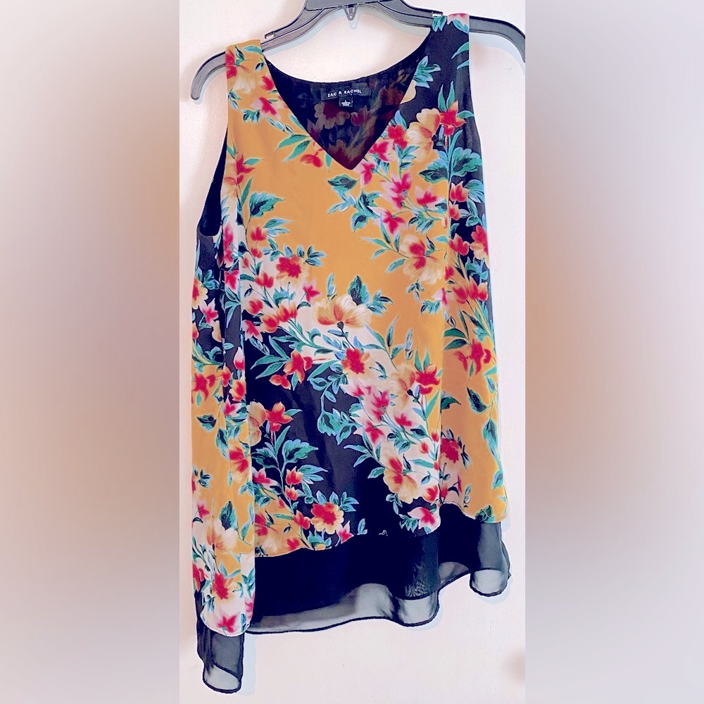 Zac & Rachel asymmetric tunic top.